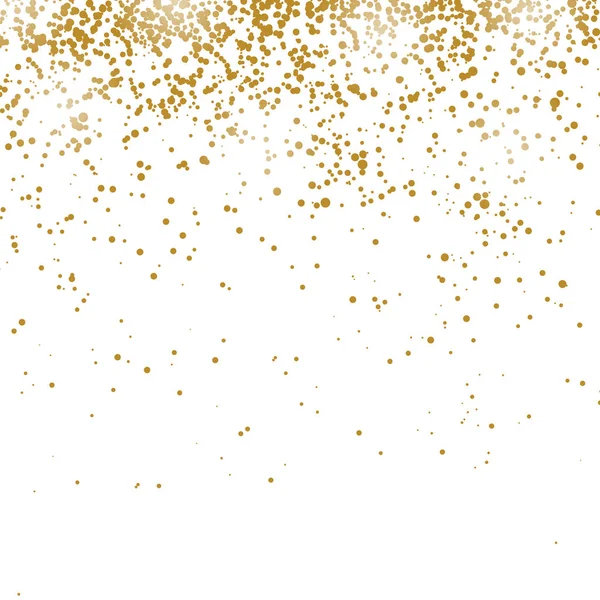 Gold Confetti Pattern Isolated White Background — Stock Photo, Image