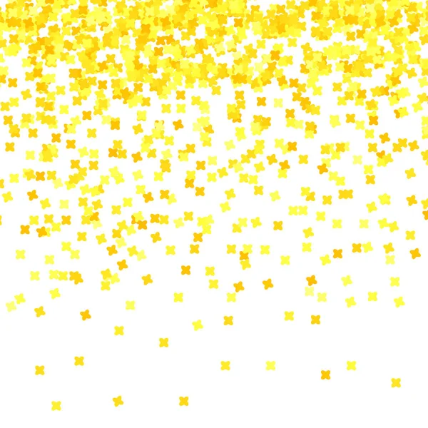 Patrón Confetti Oro Aislado Sobre Fondo Blanco — Foto de Stock