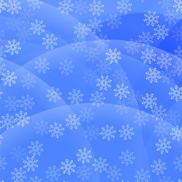 Showflakes Pattern Blue Sky Background Winter Christmas Natural Texture — Stock Photo, Image