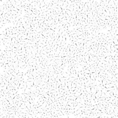 Konfeti Dikişsiz desen beyaz arka plan üzerinde izole. Gri Pandom parçacıklar doku