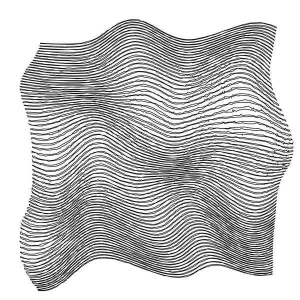 Wave Stripe Arka Planı Grunge Hattı Desenli Desen — Stok fotoğraf