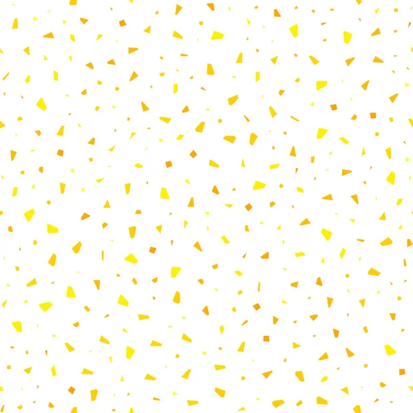 Sárga Konfetti Seamless Pattern Elszigetelt Fehér Background — Stock Fotó