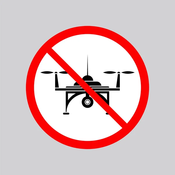Stop Airdrone Dozwolone Znak Fotografia Wideo Air Drone Ikona Nowoczesne — Zdjęcie stockowe