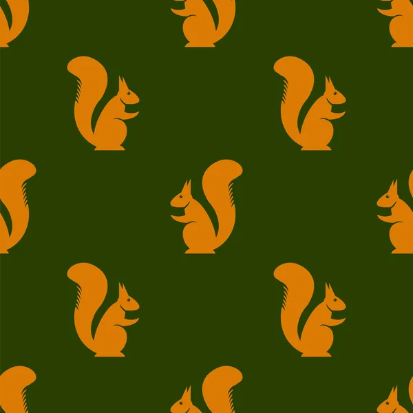배경에 주황색 다람쥐 원활한 — 스톡 사진