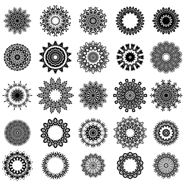 Okrasné Kruhovým Vzorem Dekorativní Orientální Geometrický Ornament — Stock fotografie