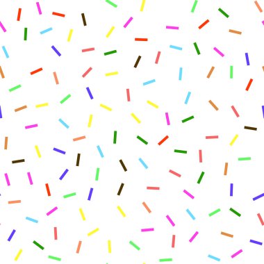 Tatlı çörek doku. Sır ve renkli Sprinkles Seamless Modeli