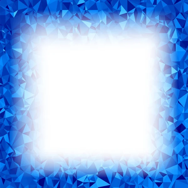 Blauer Polygonaler Hintergrund Rumpeliges Dreiecksmuster Low Poly Textur Abstraktes Mosaik — Stockfoto