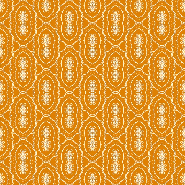 Oranžové Okrasné Plynulé Čáry Vzorek Nekonečné Textura Orientální Geometrický Ornament — Stock fotografie