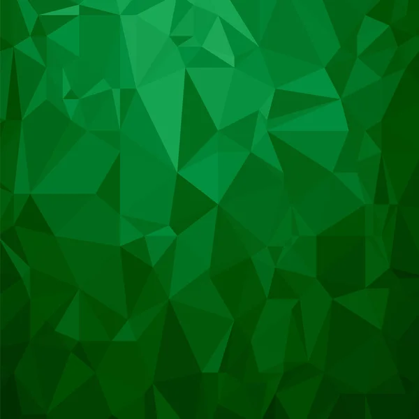 Grüner Polygonaler Hintergrund Rumpeliges Dreiecksmuster Low Poly Textur Abstraktes Mosaik — Stockfoto