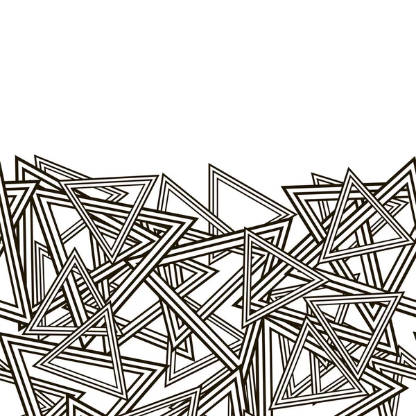 Abstrakte Gestreifte Dreiecke Muster Auf Weißem Hintergrund — Stockfoto