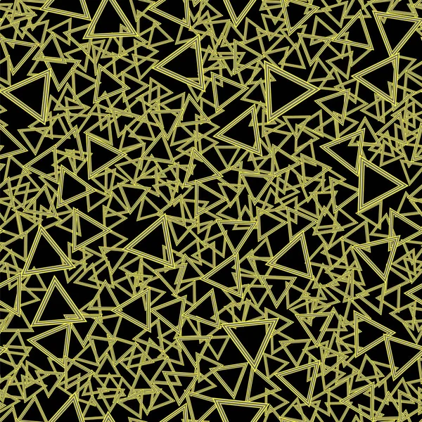 Striped Triangles Seamless Pattern on Black Background