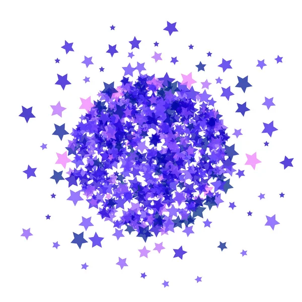 Blue Star Burst Isolato Sfondo Bianco — Foto Stock