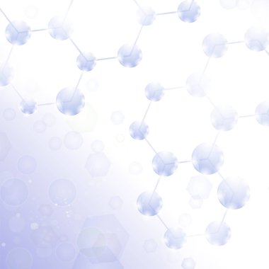 Soyut Molekül Tasarımı. Yapı Molekül ve İletişim. Atom, nöron ya da DNA ile bilimsel geçmiş. Altıgen Genetik ve Kimyasal Yapı