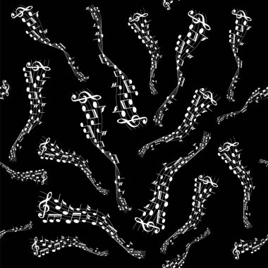 G-tuşlu notalar Line Wave arka planında. Broşüre Adapt, Yıllık Rapor, Dergi, Poster, Şirket Sunumu, Portföy.