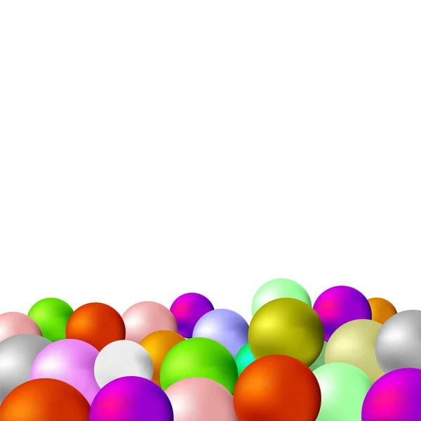 Colorful Spheres White Background Your Design — Stock Photo, Image
