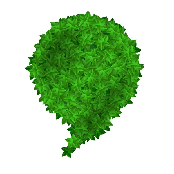 Zelené Listy Bubliny Izolovaných Bílém Pozadí — Stock fotografie