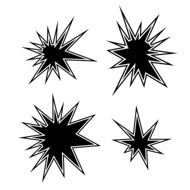 Flash, karikatür patlama, yıldız patlama patlayabilir