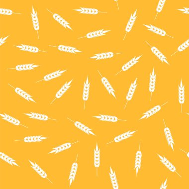 Sarı buğday Seamless modeli. Doğal tahıl sivri