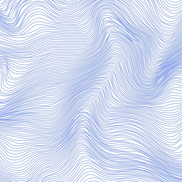 Blauer Wellenstreifen Hintergrund. Linie strukturiertes Muster — Stockfoto