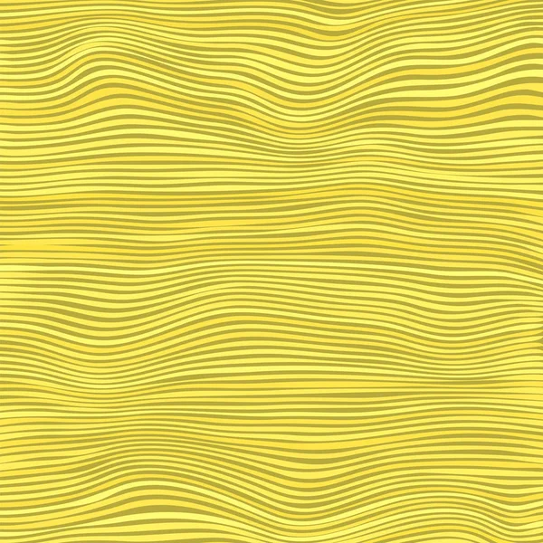 Жовті смугасті візерунки. Хвилясті стрічки. Пишні лінії текстури . — стоковий вектор
