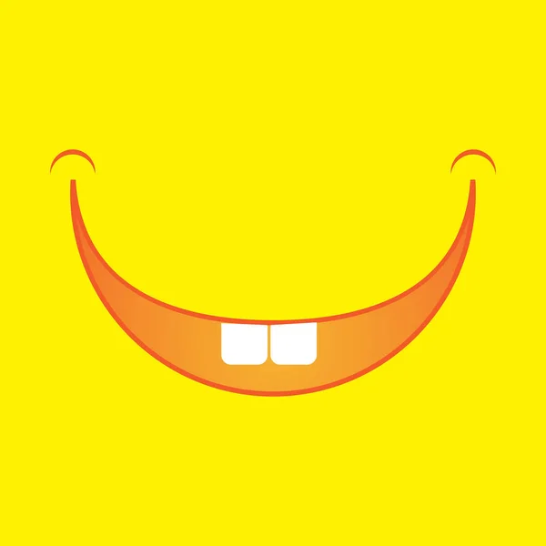 Cartoon Smile Logo — Stock Photo, Image