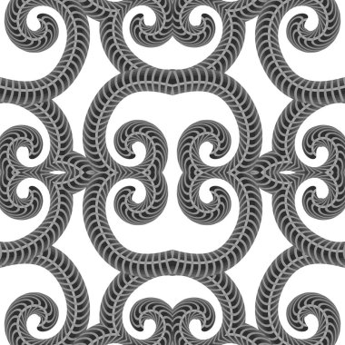 Süs kesintisiz çizgi deseni. Sonsuz doku. Oryantal geometrik süsleme