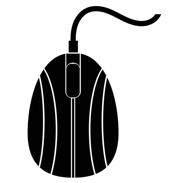 Symbol počítačové myši je izolován na bílém pozadí. Jednoduchá ikona ukazatele, kurzor loga — Stockový vektor