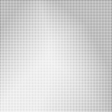 Yarı ton deseni. Nokta seti. Noktalı Doku. Overlay Grunge Şablonu. Distress Lineer Tasarım. Solma Monokrom Noktaları.