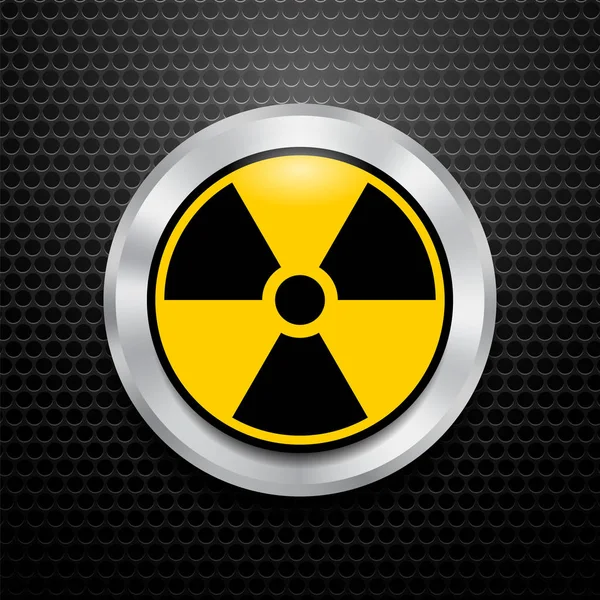 Signe de rayonnement ionisant. Symbole de contamination radioactive. Avertissement Danger Danger — Image vectorielle