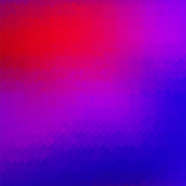 Kolorowe tło. Zgniatany wzór kwadratowy. Czerwona Niebieska Tekstura. Abstrakcyjny Mosaic Modern Design. Styl Origami — Wektor stockowy