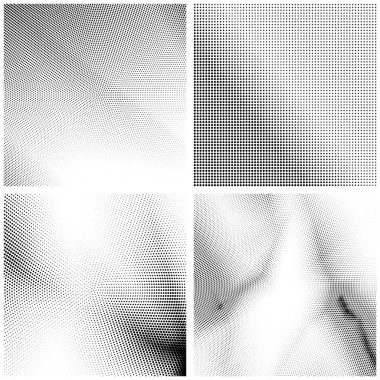 Yarım Tonlu Düzen. Noktalar kümesi. Beyaz Arkaplanda noktalı doku. Grunge Şablonu 'nu yükle. Tehlike Doğrusal Tasarımı.