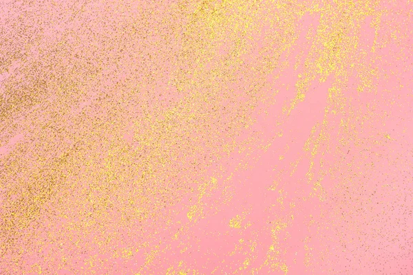 Fundo rosa claro com brilho dourado. — Fotografia de Stock