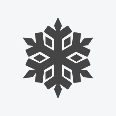 Kar Taneleri düz simge arkaplanı 