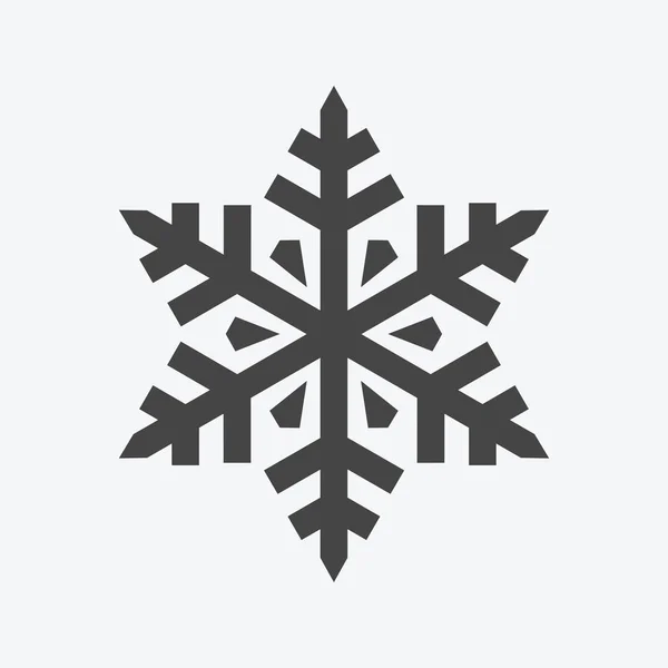 Sneeuwvlokken Platte Pictogram Achtergrond — Stockvector