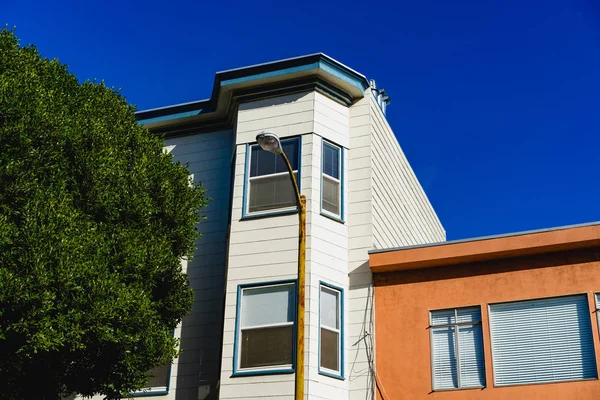 San Francisco, Ca, ABD Bernal Heights mahallede tipik evleri