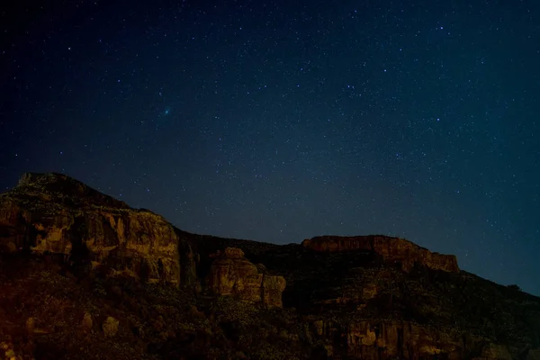 Tenteniguada 'da Starry gece gökyüzü, Gran Canaria, Kanarya Adaları, Ispanya