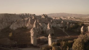 Kapadokya 'da Aşk Vadisi. En güzel yerlerden biri. İHA ateşi
