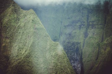 Kauai, Abd'de Waialeale yanardağı havadan görünümü ve yaklaşık
