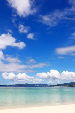 Okinawa güzel bir plaj