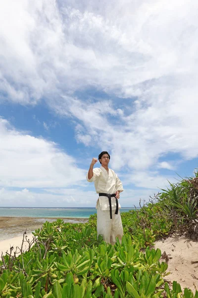 Азіатських Людині Пляжі — стокове фото