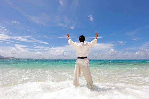 Man Enjoy Sun — Stock Photo, Image