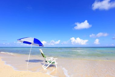 Okinawa güzel bir plaj