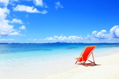 Okinawa güzel bir plaj