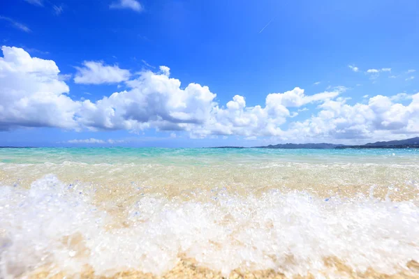 Okinawa Güzel Bir Plajın Resmi — Stok fotoğraf