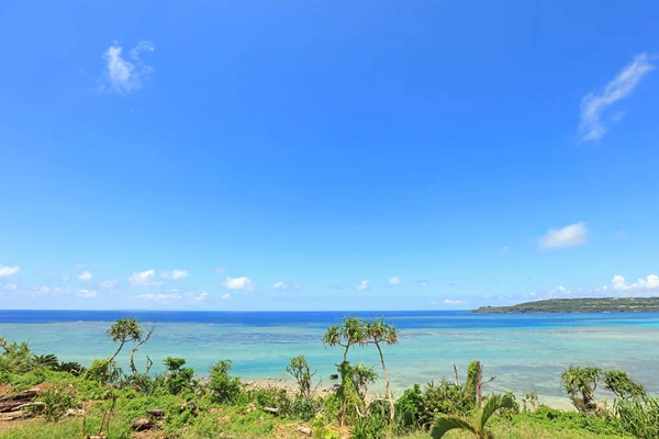 Piękne Widoki Morze Niebo Okinawa — Zdjęcie stockowe