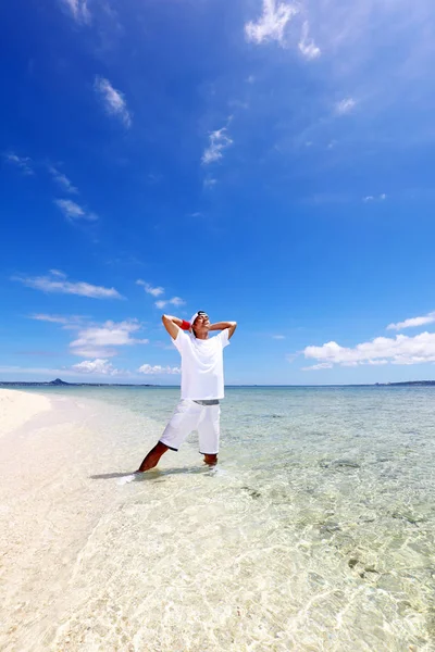 Man Enjoy Sun — Stock Photo, Image