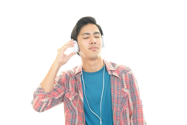 Hombre Escuchando Música — Foto de Stock