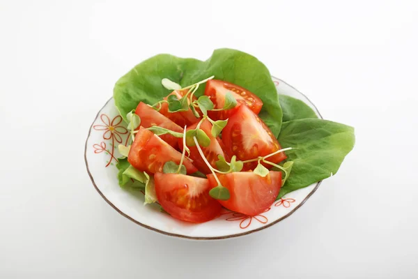 Bir Tabak Taze Sebze Salatası — Stok fotoğraf