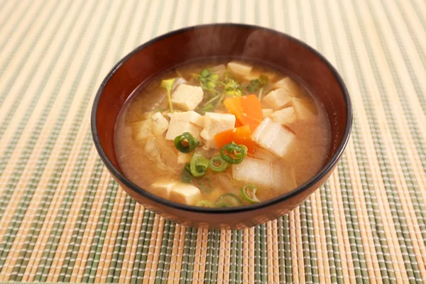 Cozinha Japonesa Sopa Miso — Fotografia de Stock