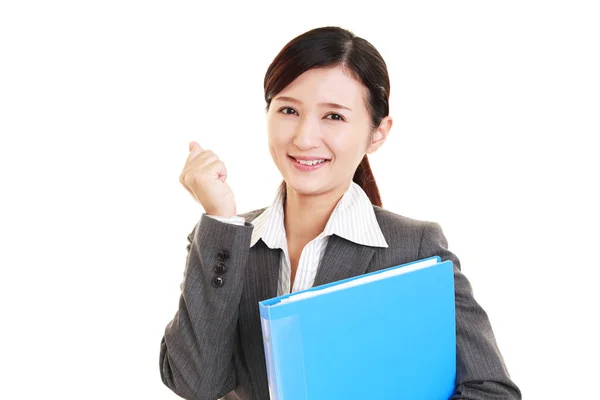 Mujer Negocios Disfrutando Del Éxito — Foto de Stock